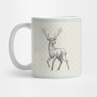 plaid with wild deer/stag Mug